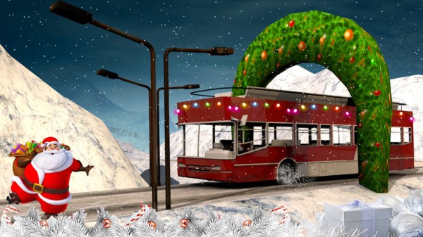 诞节雪地巴士模拟器2