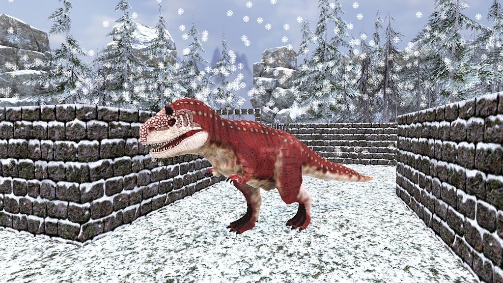 野生恐龙冬季丛林3D1