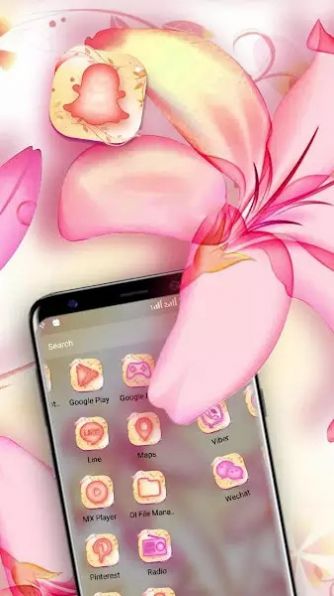 Lily Pink Theme Launcher3